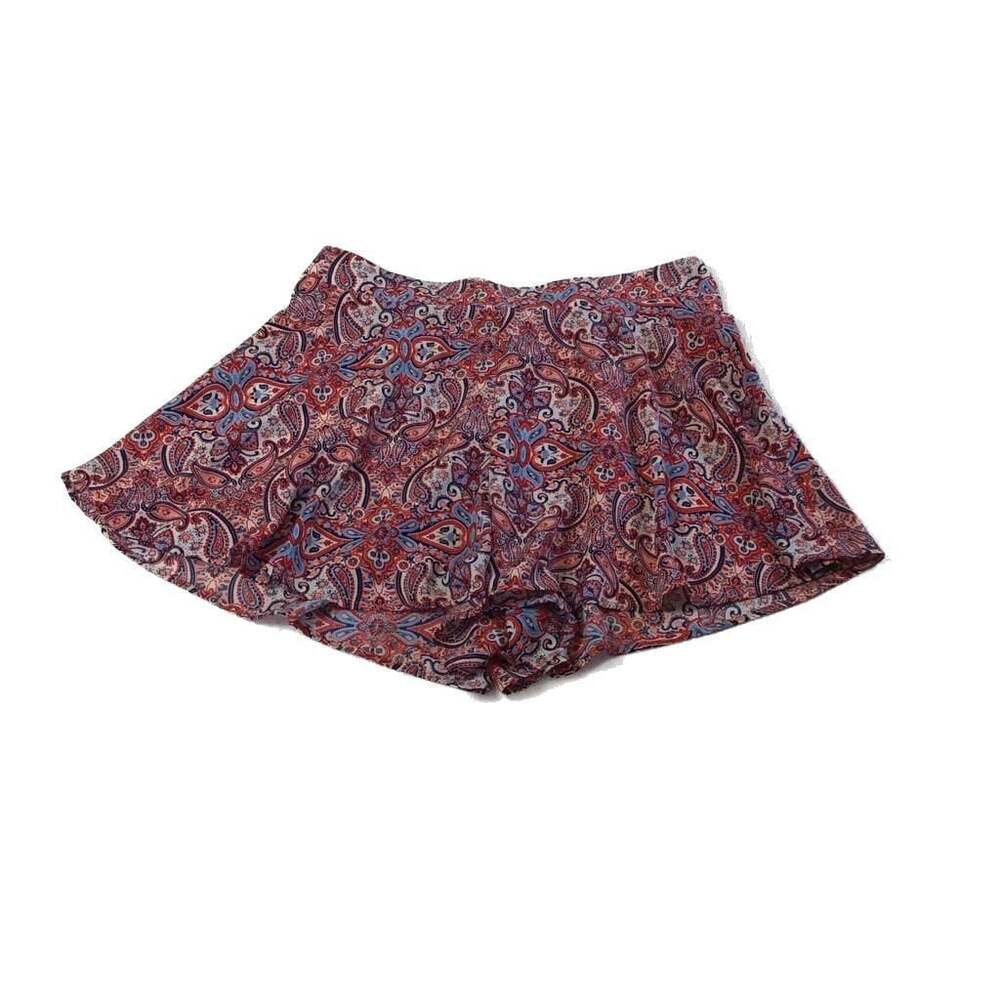 Charlotte Russe Paisley High-Waist Flounce Shorts boho Fairy XL